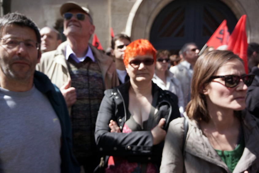 Paris - De Denfert Rochereau à Luxembourg - Défilé des syndicats 01-05-2012 #-65