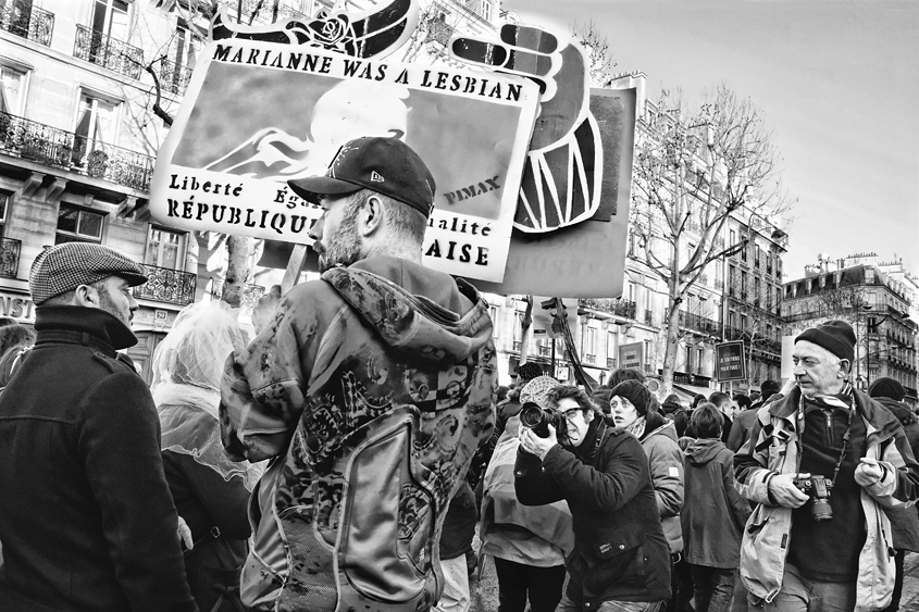 Manifestation pour le mariage pour tous - Paris - Place Denfert-Rochereau à Place de la Bastille 27-01-2013 #-542