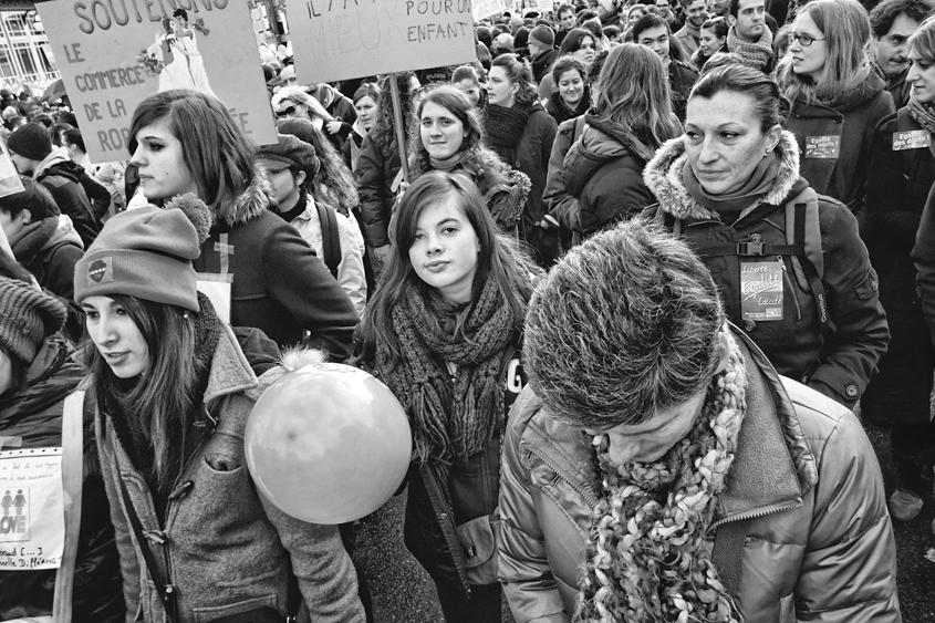 Manifestation pour le mariage pour tous - Paris - Place Denfert-Rochereau à Place de la Bastille 27-01-2013 #-115