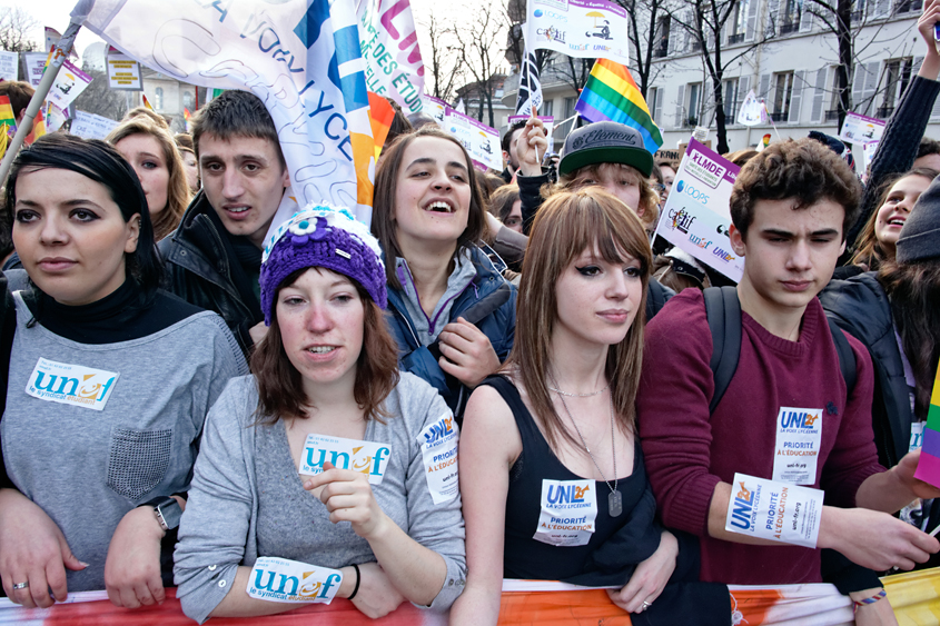 Manifestation pour le mariage pour tous - Paris - Place Denfert-Rochereau à Place de la Bastille 27-01-2013 #-267